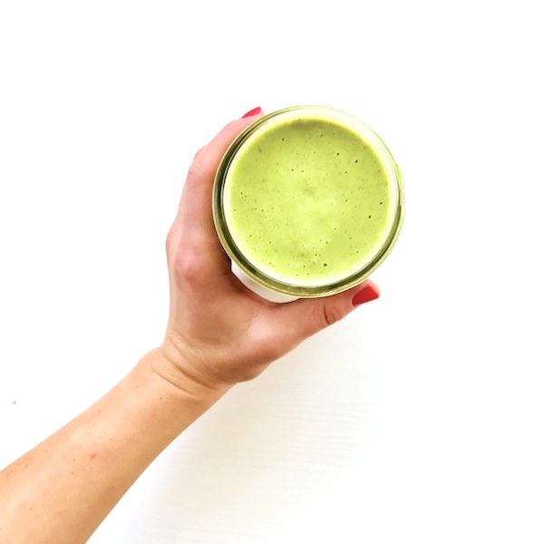 green smoothie cup