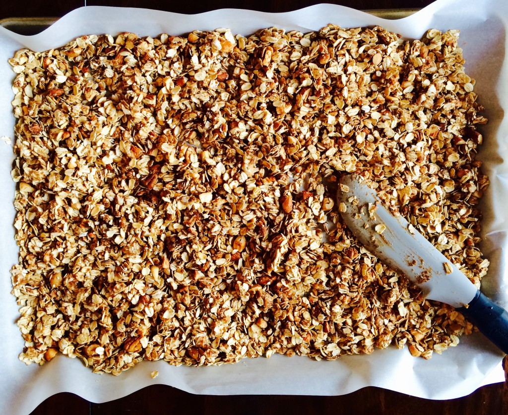 granola before baking