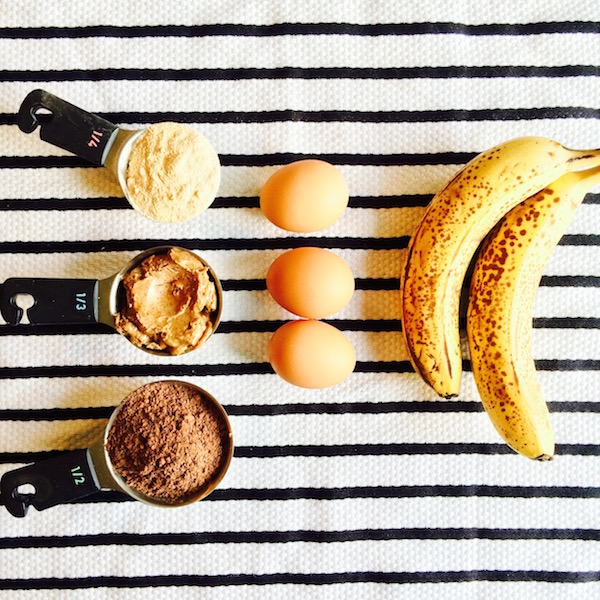 Banana-Cocoa Muffin Ingredients