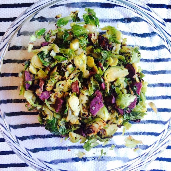 Chilled Brussels Sprout Salad Pre-Sauce