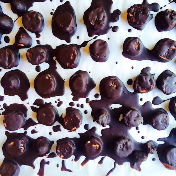 Dark Chocolate Covered Frozen Banana