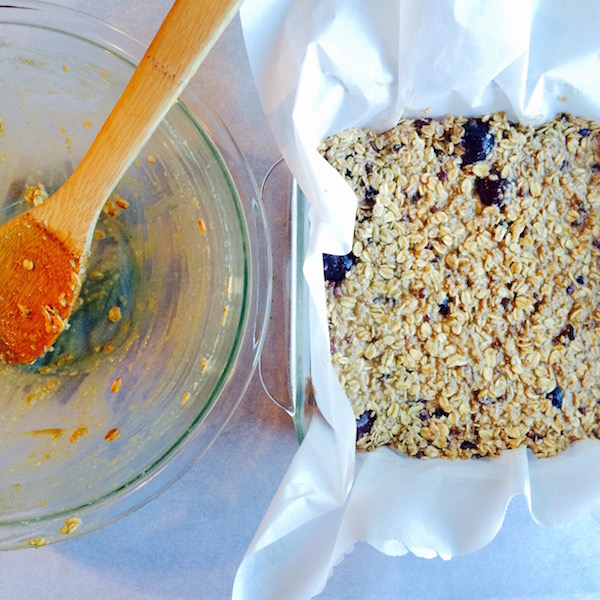 Baked Oatmeal Before Baking