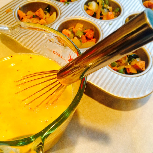 Egg Muffins and Whisked Eggs