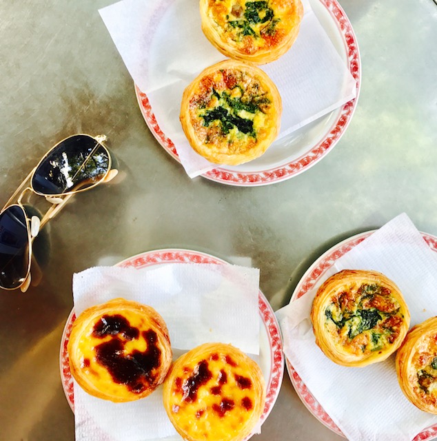 Pastel De Nata and Quiche