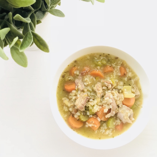 Chicken Veggies and Rice Soup