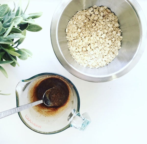 Cookie Dough BItes Wet and Dry Ingredients Nutritiously Rooted