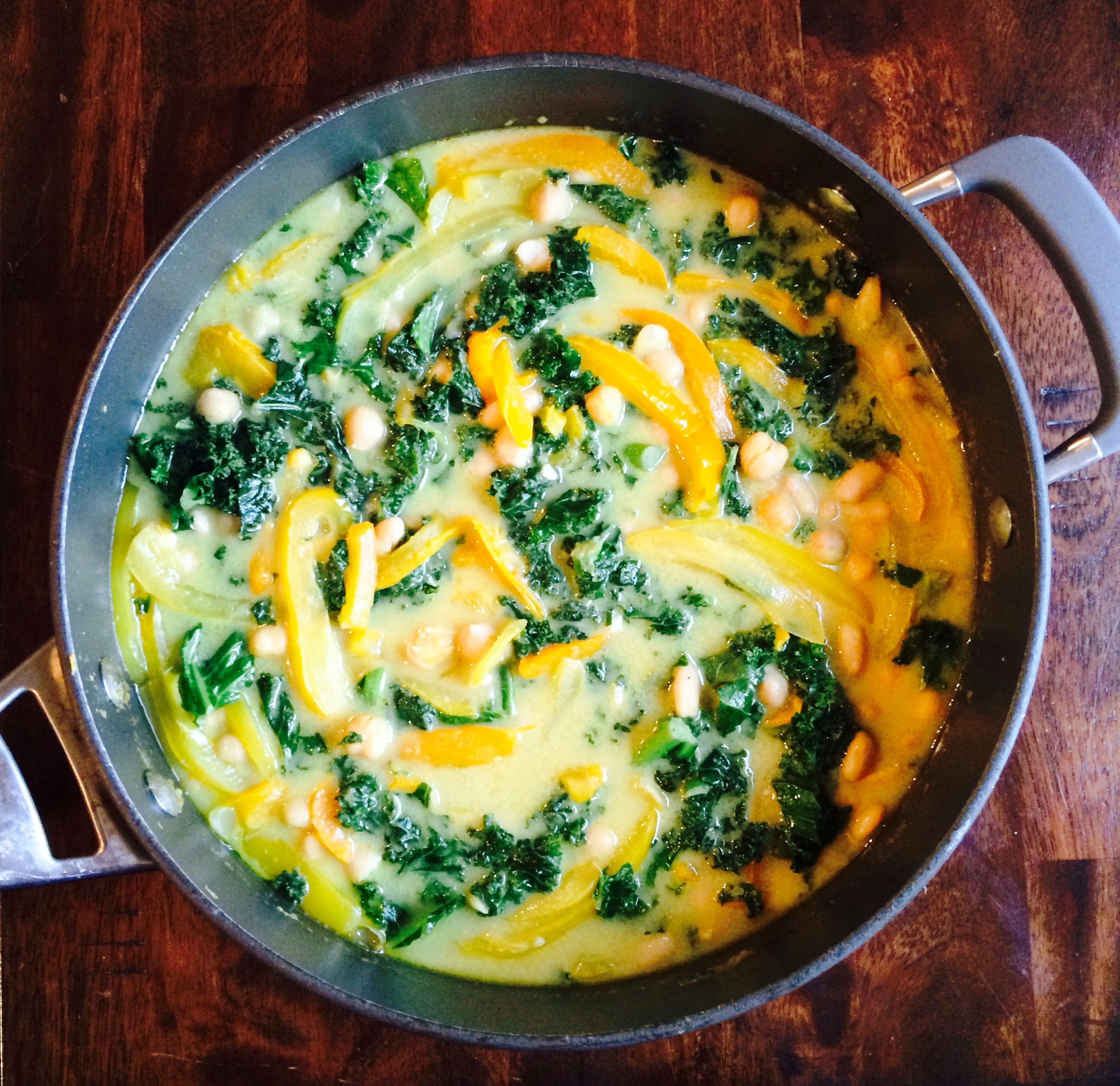 Chickpea + Veggie Green Curry