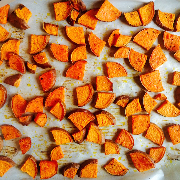 Super Simple Roasted Sweet Potatoes