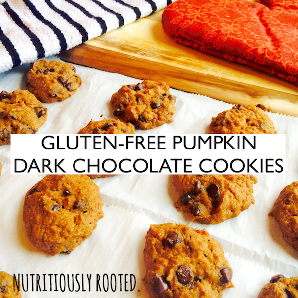 Gluten-Free Pumpkin Dark Chocolate Cookies