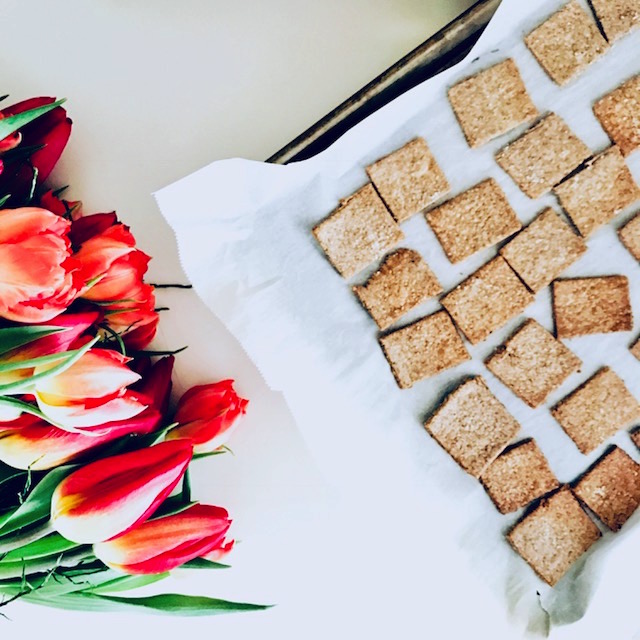 Homemade Whole Wheat Flax Crackers