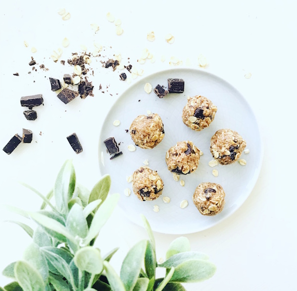 Oatmeal Chocolate Chunk Cookie Dough Bites Nutritiously Rooted