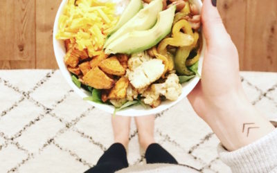 Roasted Veggie Fajita Rice Bowls