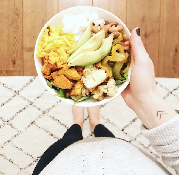 Roasted Veggie Fajita Rice Bowls